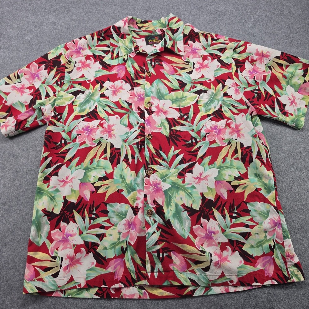 Vintage Paradise on a Hanger Hawaiian Shirt Palm Leaves  2X